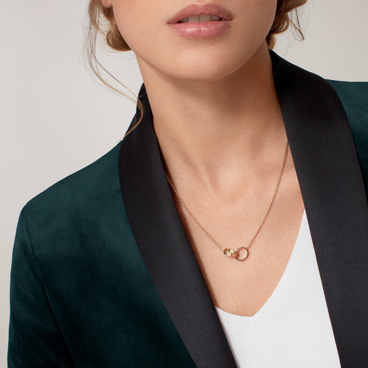 Carave Paris Interlocking Circle Pendant Necklace