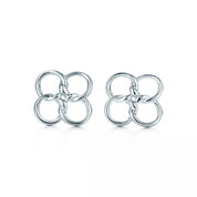 Carave Paris Interlocking Floral Knot Stud Earrings