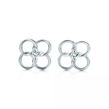 Carave Paris Interlocking Floral Knot Stud Earrings