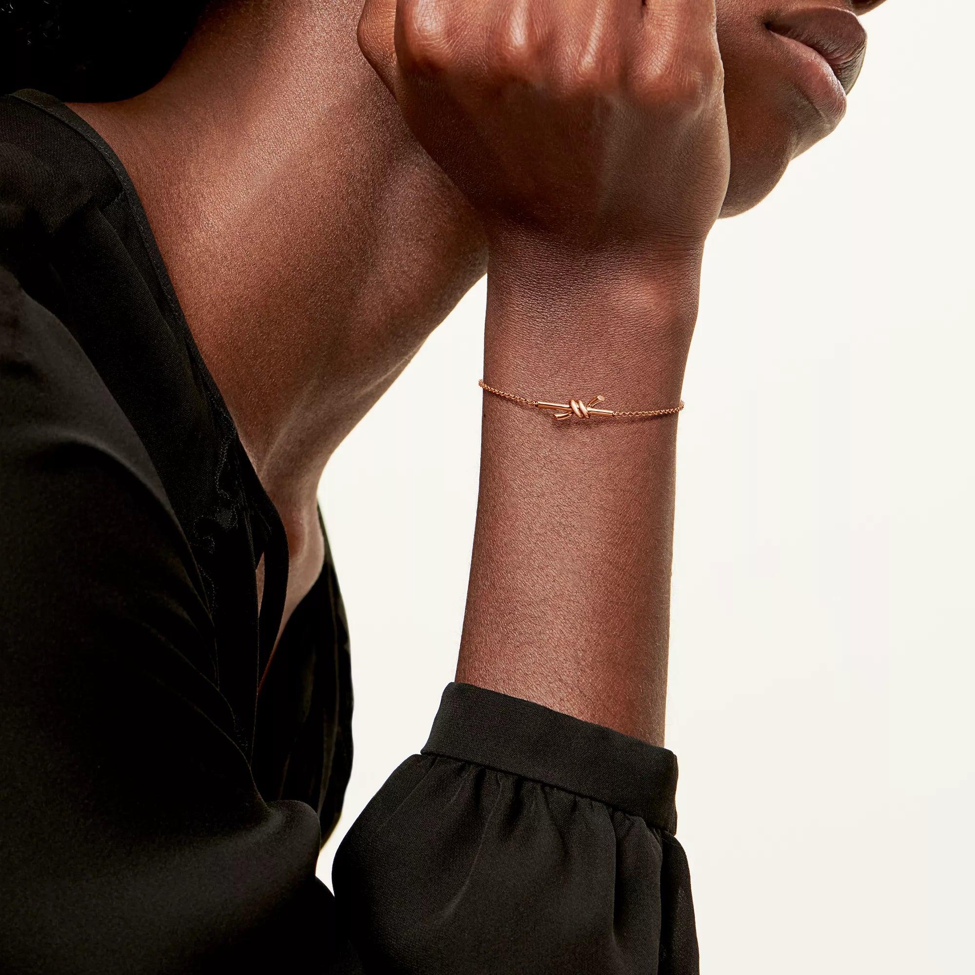 Carave Paris Knot Chain Rose Gold Bracelet