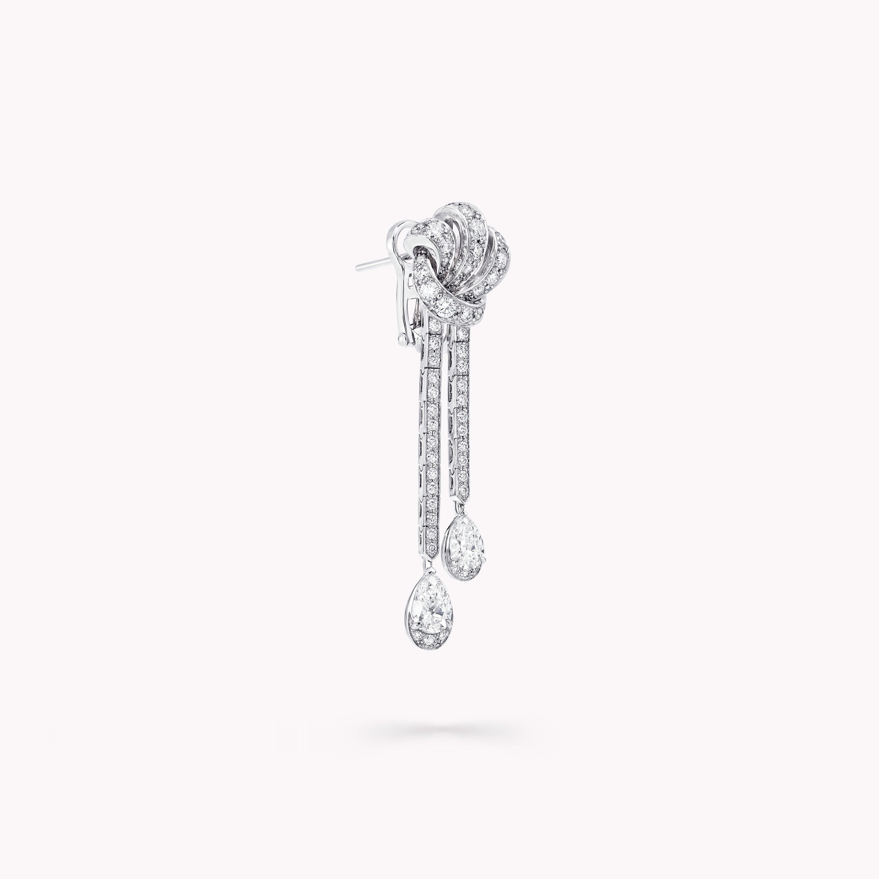 Carave Paris Knot Diamond Drop Earrings