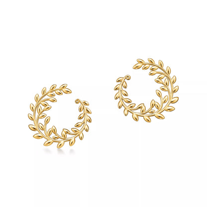 Carave Paris Laurel Wreath Open Hoop Earrings
