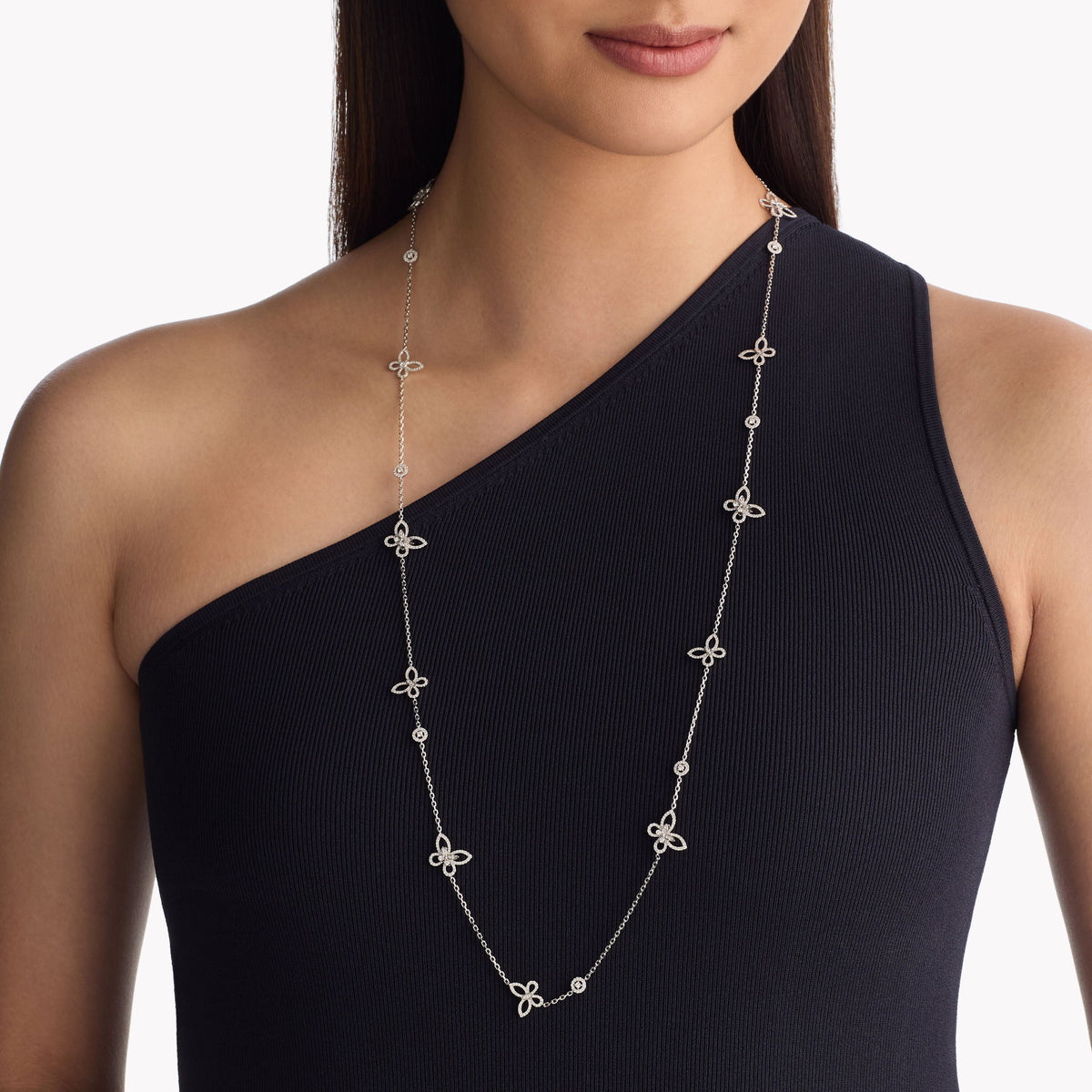 Carave Paris Layered Butterfly Diamond Necklace