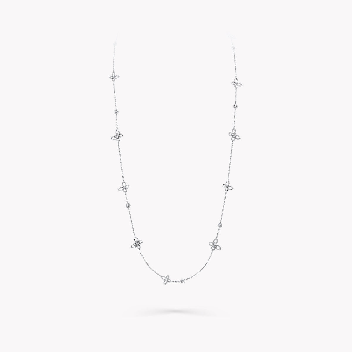 Carave Paris Layered Butterfly Diamond Necklace