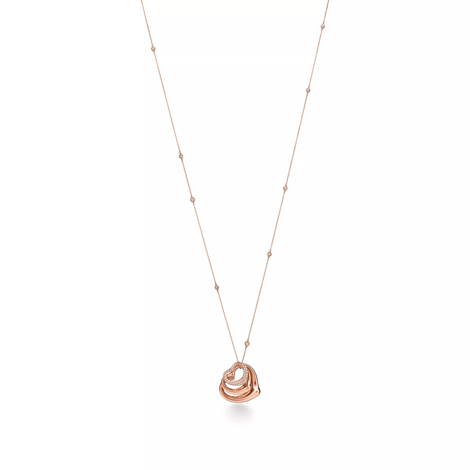 Carave Paris Layered Open Heart Pendant Necklace