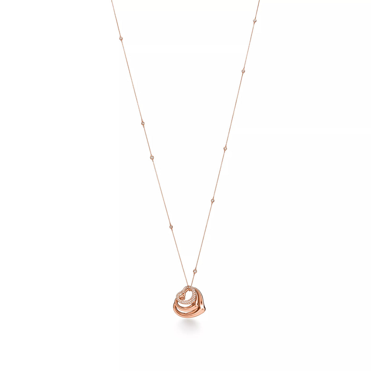 Carave Paris Layered Open Heart Pendant Necklace