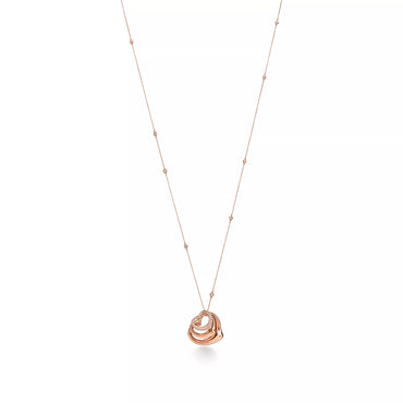 Carave Paris Layered Open Heart Pendant Necklace