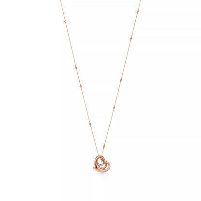 Carave Paris Layered Open Heart Pendant Necklace