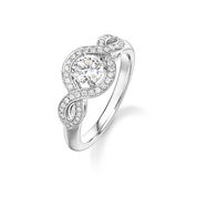 Carave Paris Lily Cluster Diamond Engagement Ring