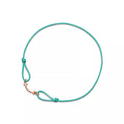Carave Paris Lucky Horseshoe Rose Gold Cord Bracelet for Men