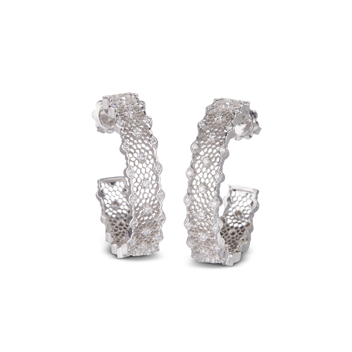 Carave Paris Lumière Pavé Diamond Hoop Earrings