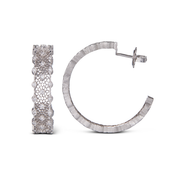 Carave Paris Lumière Pavé Diamond Hoop Earrings