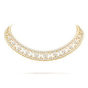 Carave Paris Luminous Floral Diamond Collar Necklace