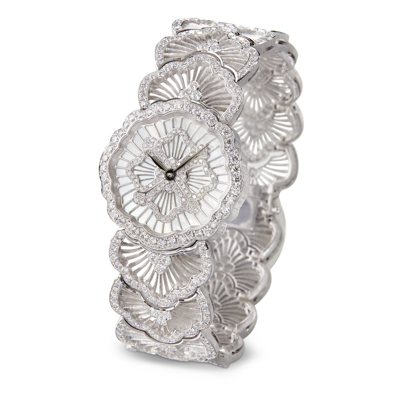 Carave Paris Luminous Petal Diamond Bracelet Watch