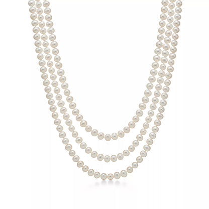 Carave Paris Luminous Triple Strand Pearl Necklace