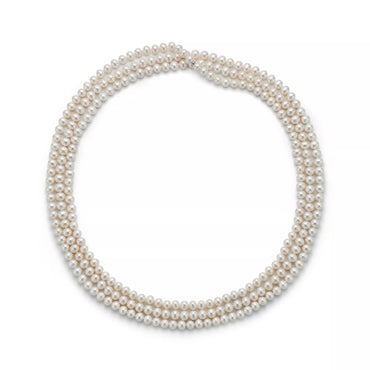 Carave Paris Luminous Triple Strand Pearl Necklace