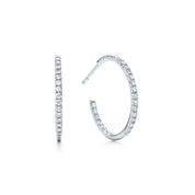 Carave Paris Luna Pavé Open Hoop Earrings