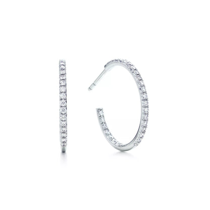Carave Paris Luna Pavé Open Hoop Earrings