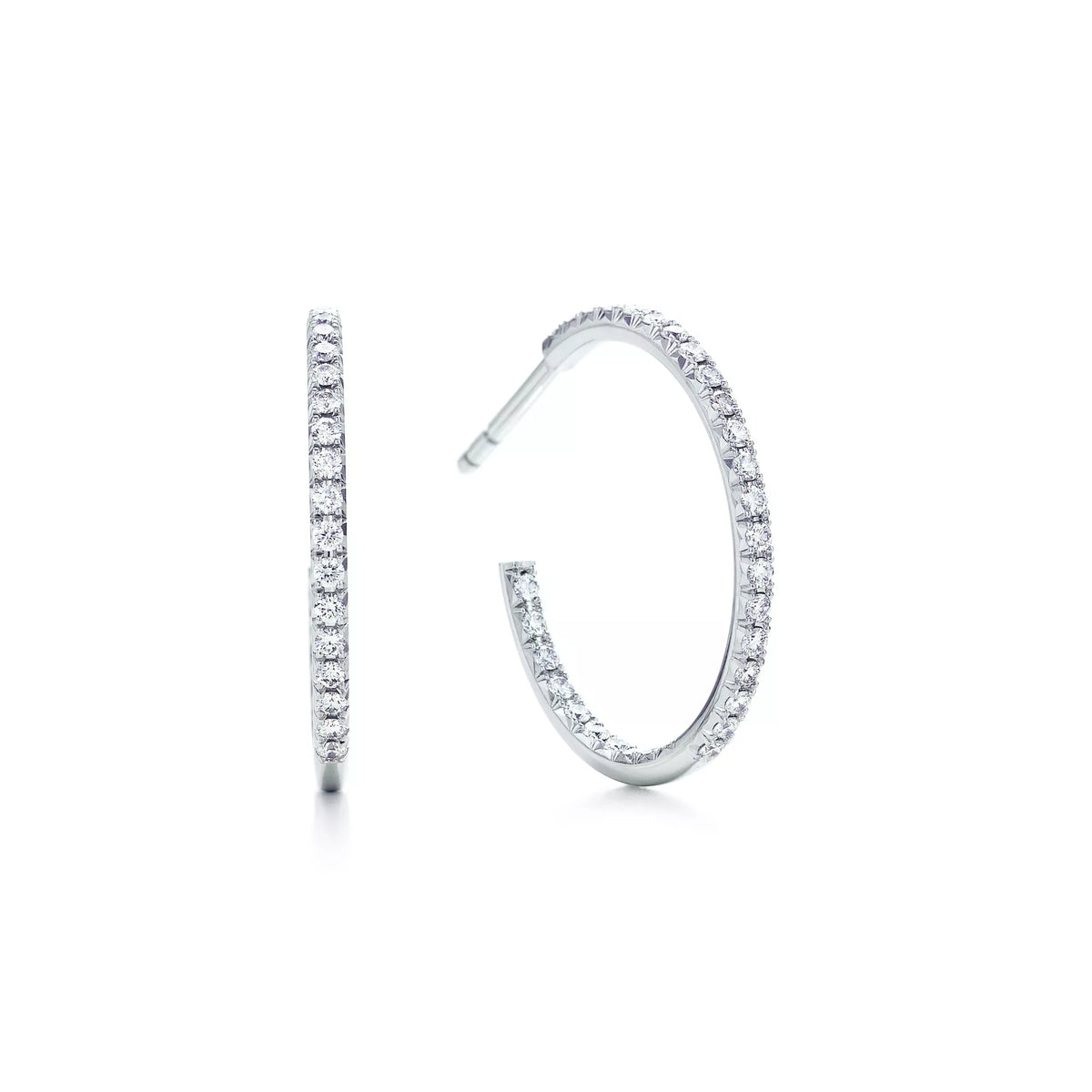Carave Paris Luna Pavé Open Hoop Earrings