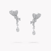 Carave Paris Luxe Bow Drop Diamond Earrings