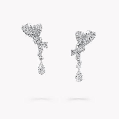 Carave Paris Luxe Bow Drop Diamond Earrings