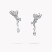 Carave Paris Luxe Bow Drop Diamond Earrings