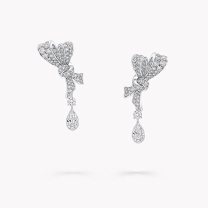 Carave Paris Luxe Bow Drop Diamond Earrings