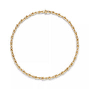 Carave Paris Modern Link Chain Choker Necklace in Silver