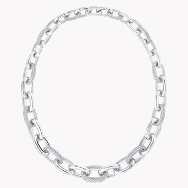 Carave Paris Luxury Pavé Link Chain Necklace