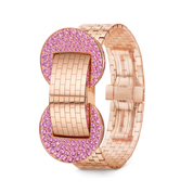 Carave Paris Luxury Pink Crystal Rose Gold Women’s Watch | Elegant Designer Timepiece