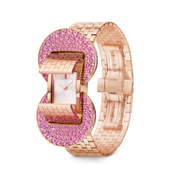 Carave Paris Luxury Pink Crystal Rose Gold Women’s Watch | Elegant Designer Timepiece