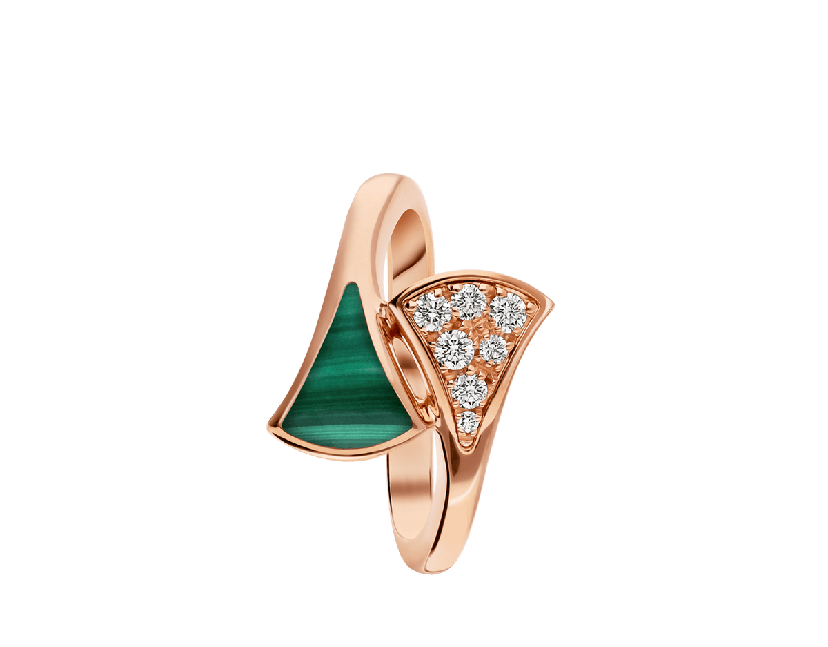 Carave Paris Malachite Diamond Fan Ring