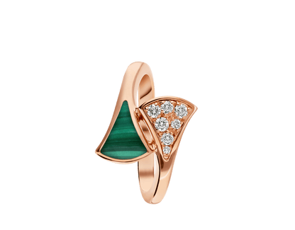 Carave Paris Malachite Diamond Fan Ring