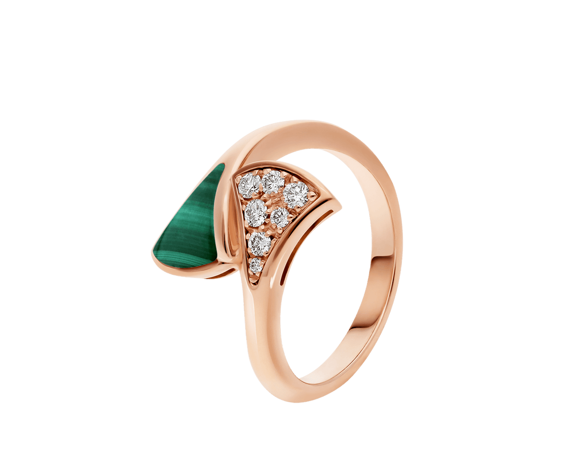 Carave Paris Malachite Diamond Fan Ring