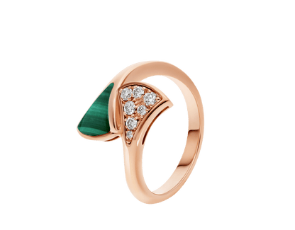 Carave Paris Malachite Diamond Fan Ring