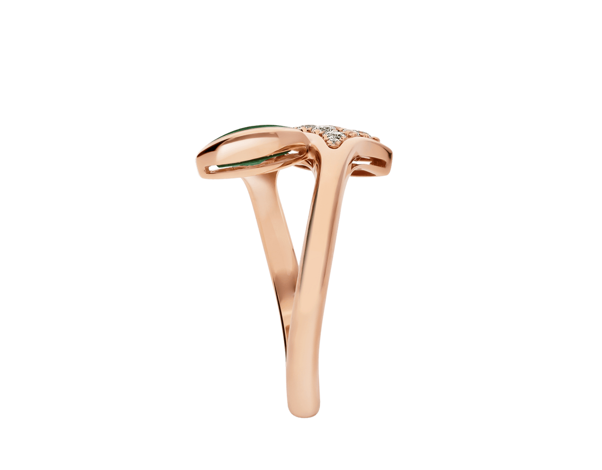 Carave Paris Malachite Diamond Fan Ring
