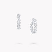 Carave Paris Marquise Diamond Hoop Earrings
