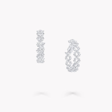 Carave Paris Marquise Diamond Hoop Earrings