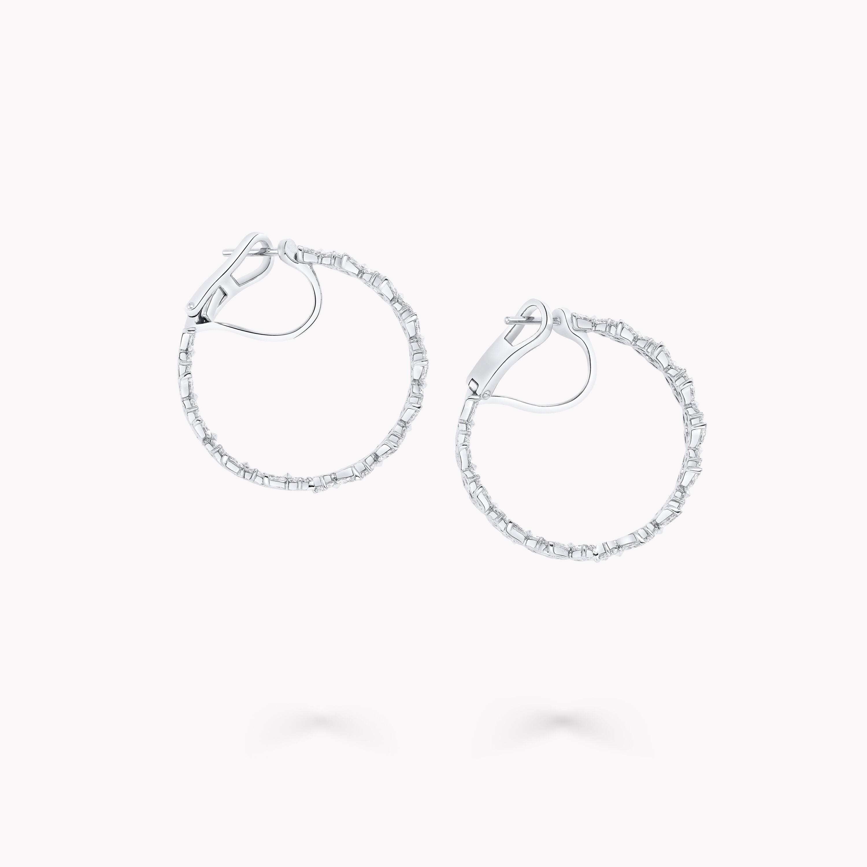 Carave Paris Marquise Diamond Hoop Earrings