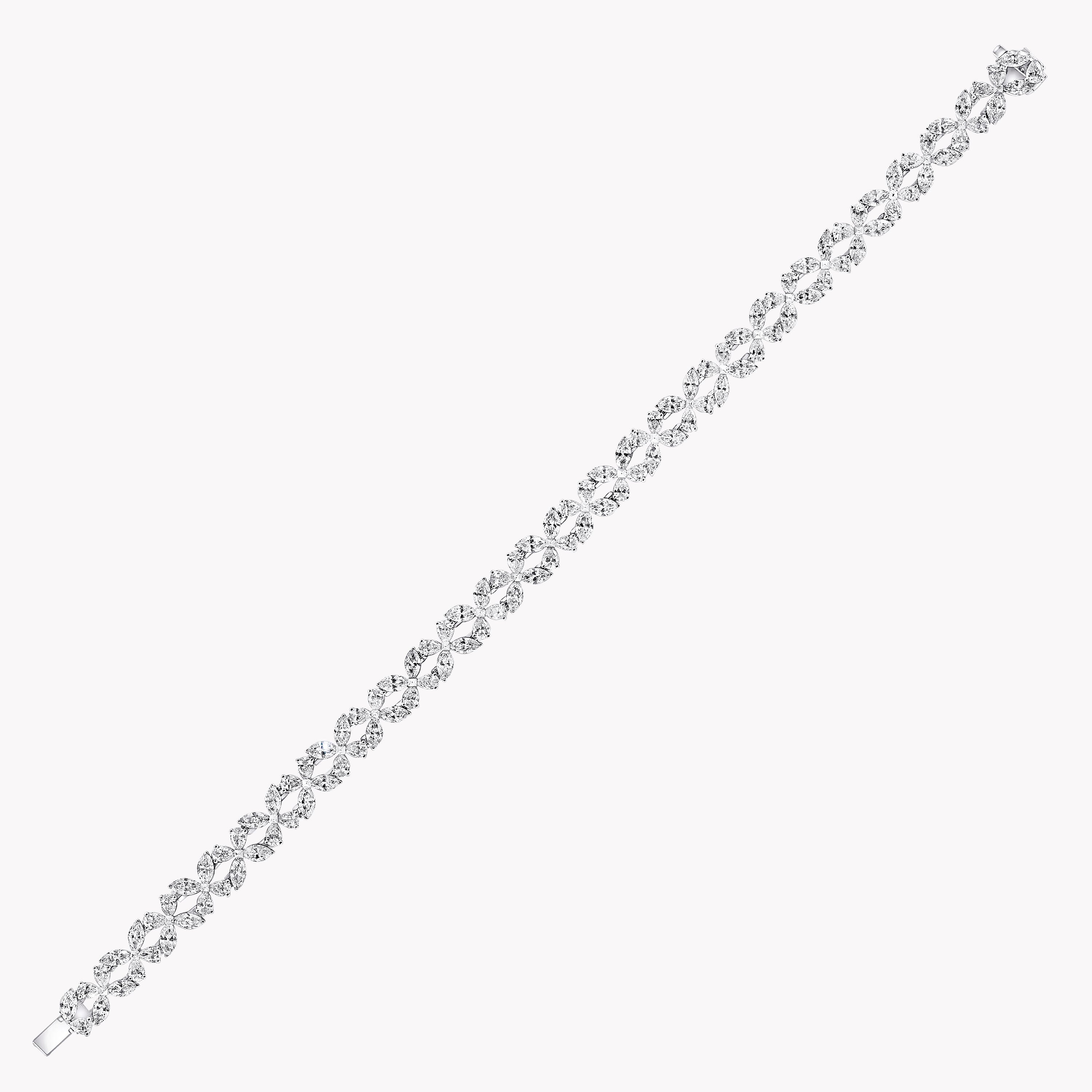 Carave Paris Marquise Diamond Tennis Bracelet