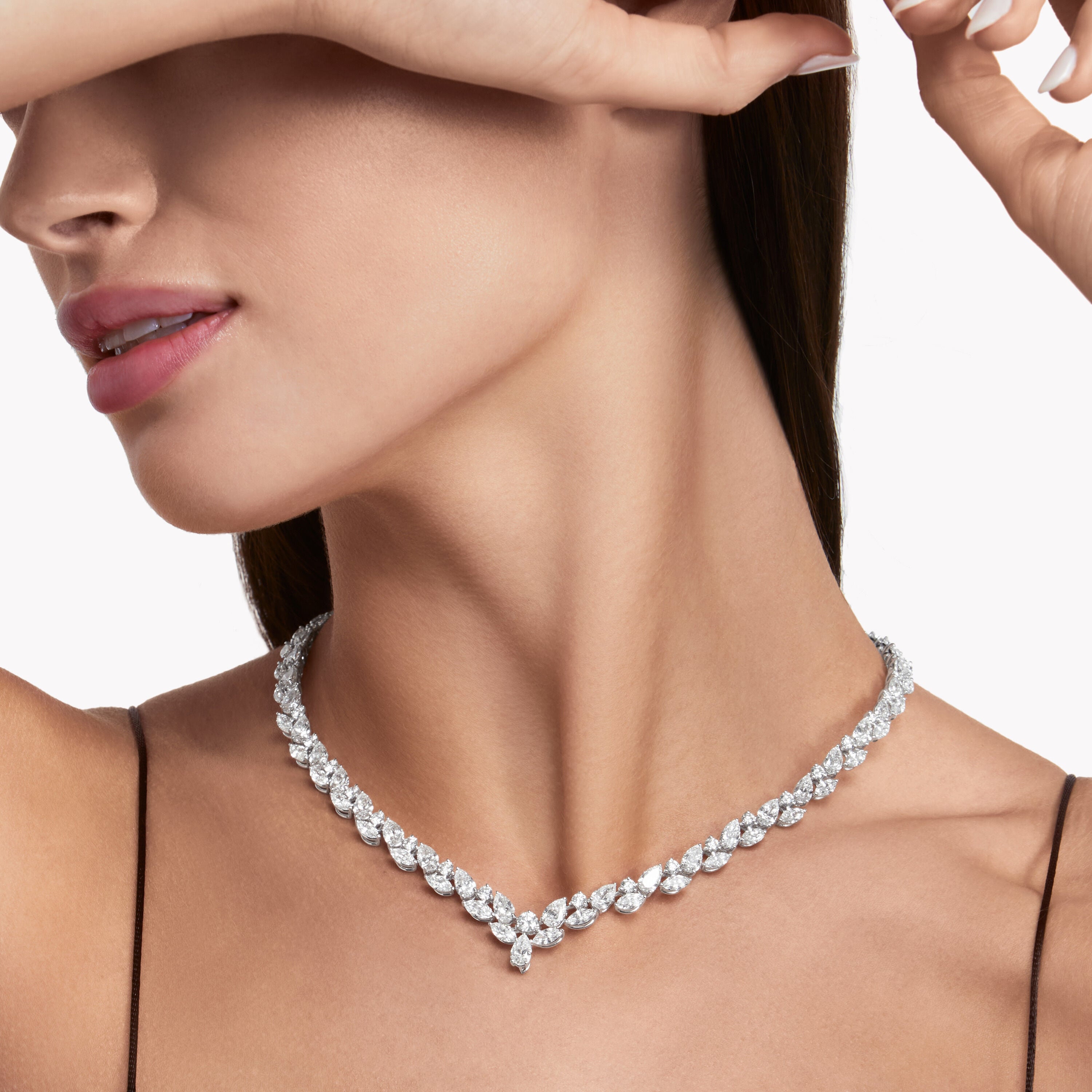 Carave Paris Marquise Diamond V Necklace