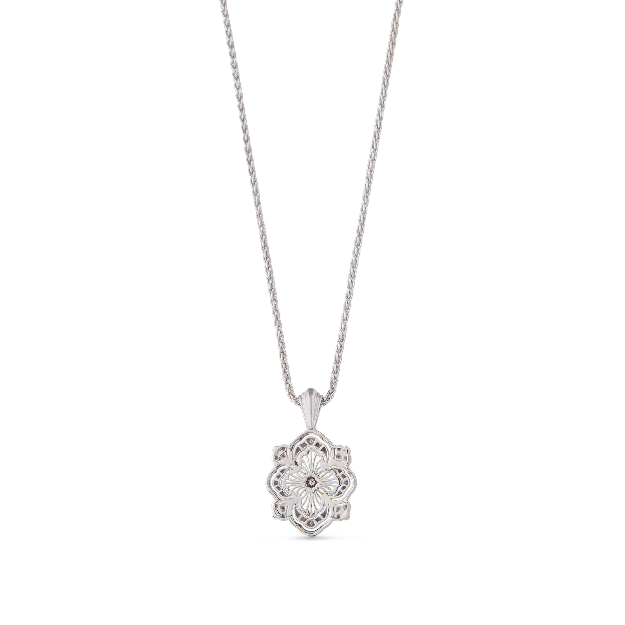Carave Paris Midnight Bloom Quatrefoil Pendant Necklace