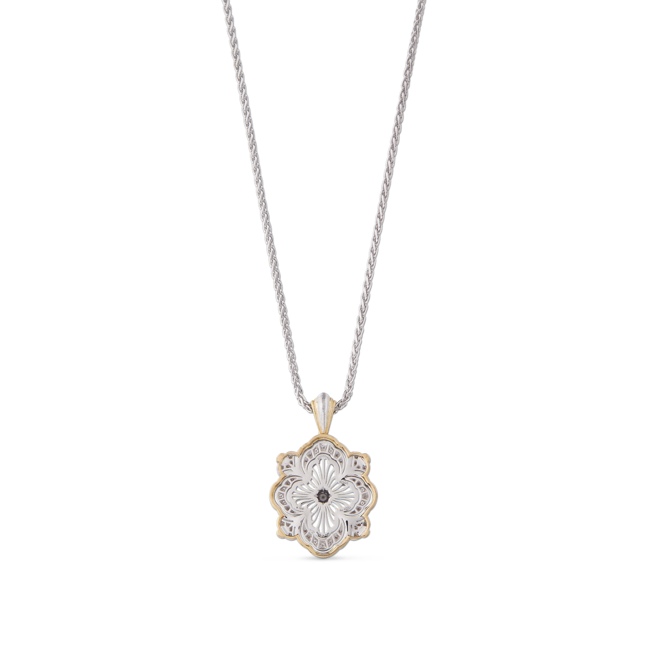 Carave Paris Midnight Bloom Quatrefoil Pendant Necklace