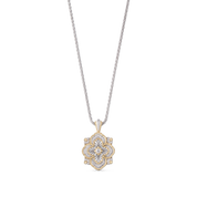 Carave Paris Midnight Bloom Quatrefoil Pendant Necklace