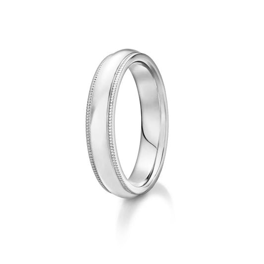 Carave Paris Wide Milgrain Wedding Band