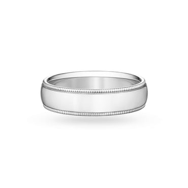 Carave Paris Wide Milgrain Wedding Band