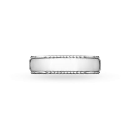 Carave Paris Wide Milgrain Wedding Band