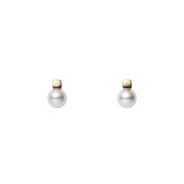 Carave Paris Minimalist Pearl Stud Earrings