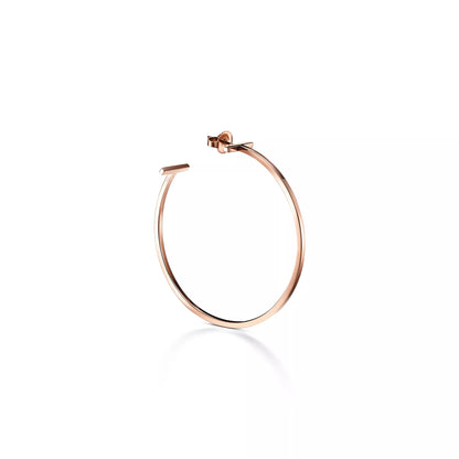 Carave Paris Minimalist T Hoop Earrings