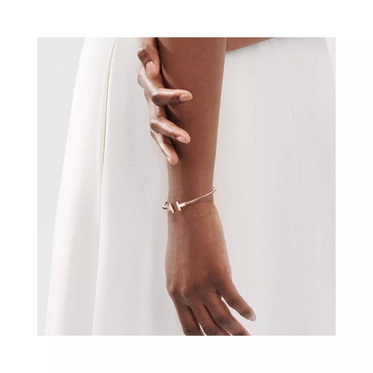 Carave Paris Minimalist T Wire Bangle Bracelet